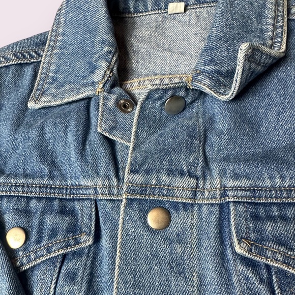 Kids Rainforest Cafe Las Vegas Denim Jacket Animal Embroidery On Back Size XS - Picture 5 of 9
